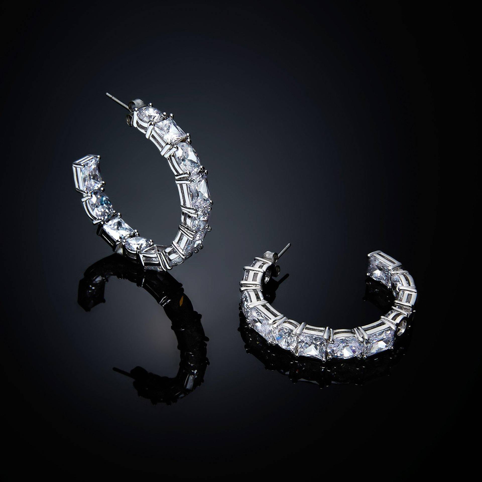 Ohrringe Damen Silber 40mm von Chiara Ferragni