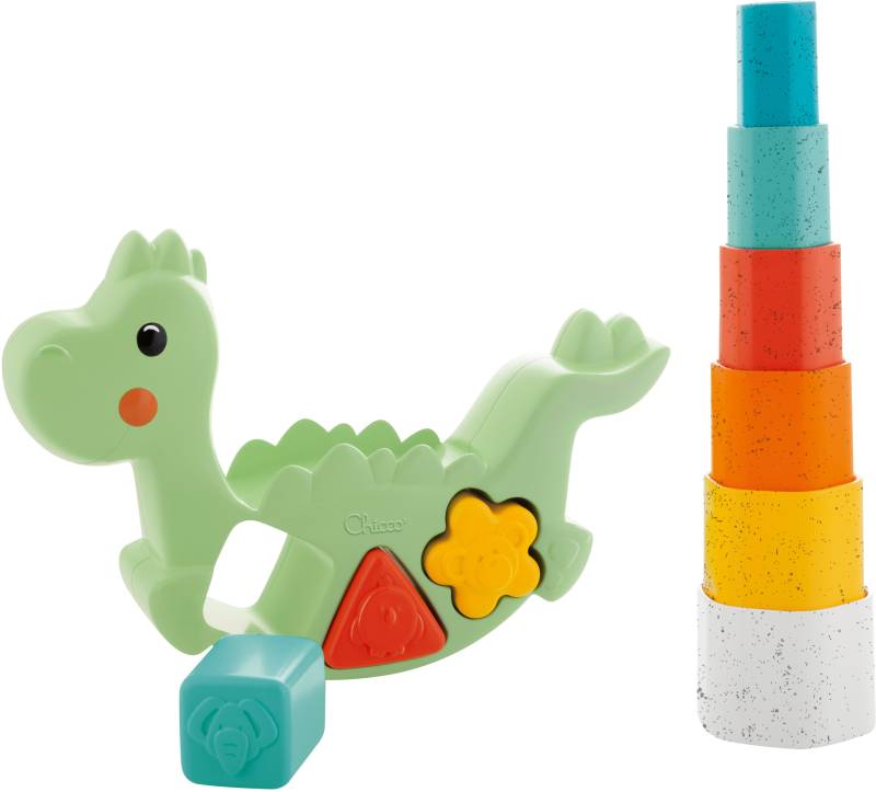 Chicco Lernspielzeug »2 In 1 Schaukeldino«, teilweise aus recyceltem Material; Made in Europe von Chicco