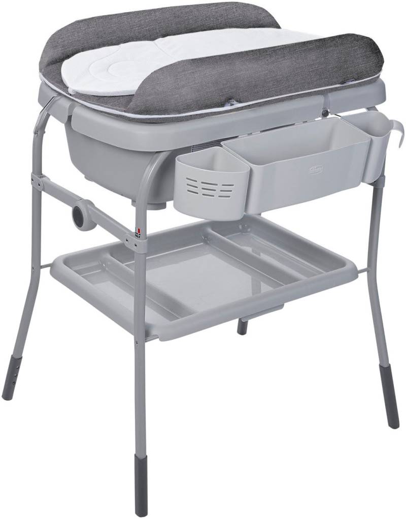 Chicco Wickeltisch »Bade-/Wickelkombination Cuddle & Bubble,graphite melange«, bis 11 kg, 66 cm von Chicco