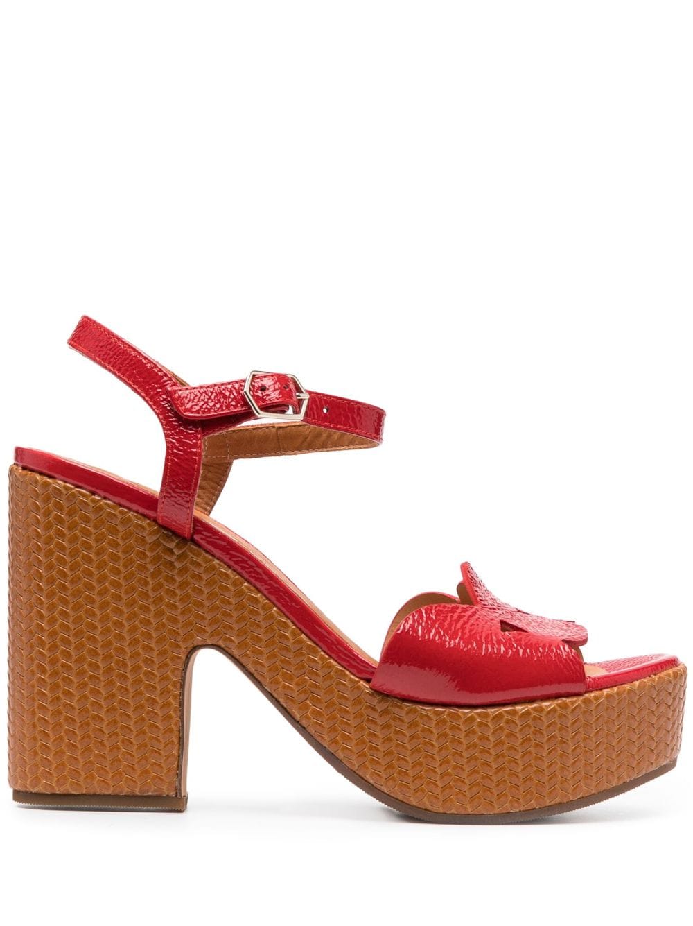 Chie Mihara Detour 120mm leather sandals - Red von Chie Mihara