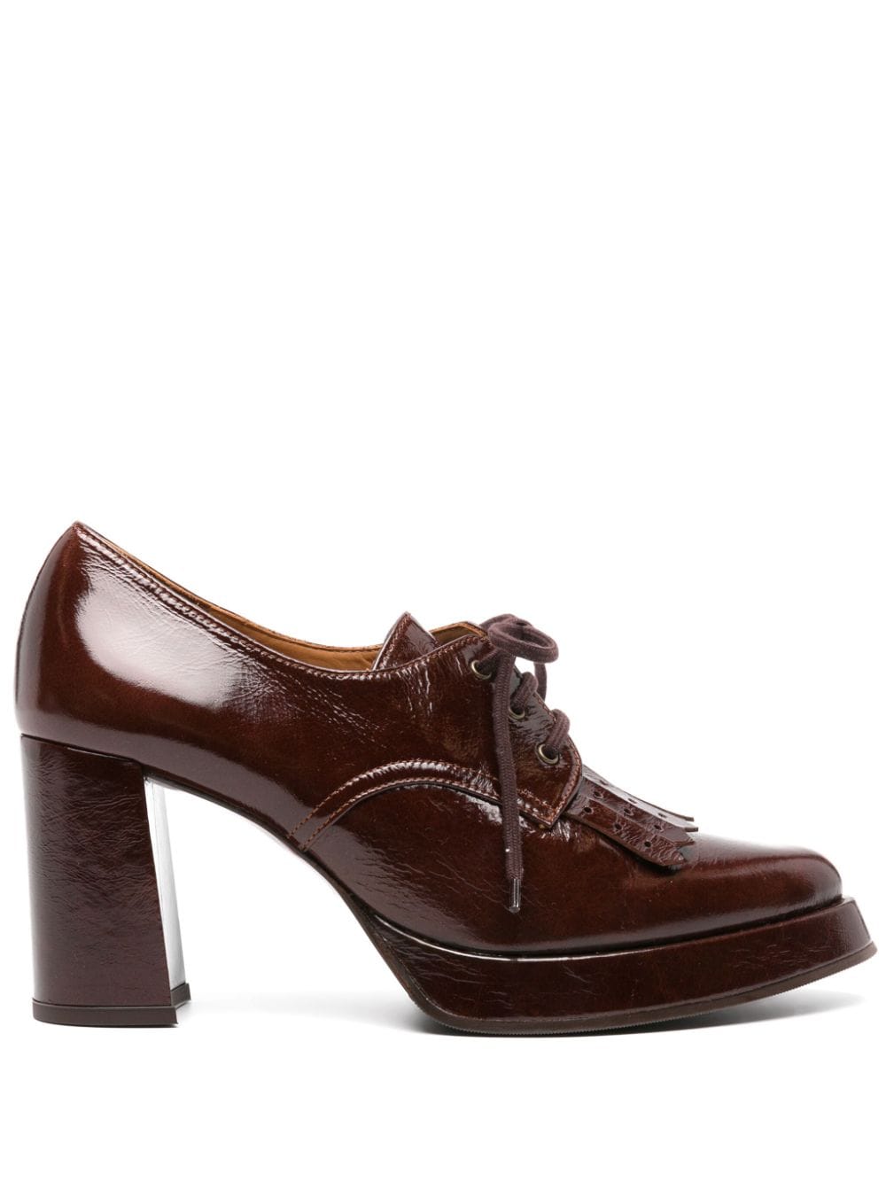 Chie Mihara 75mm Faiko leather loafer pumps - Brown von Chie Mihara