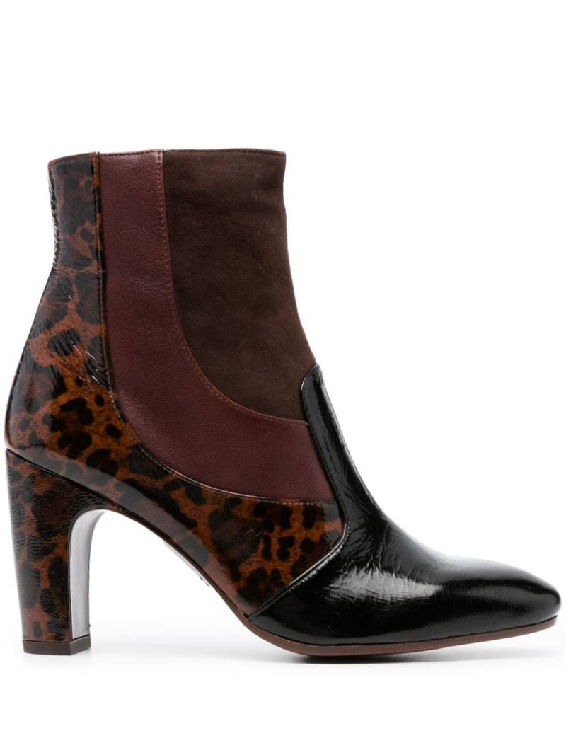 Chie Mihara 90mm leopard-print leather boots - Brown von Chie Mihara