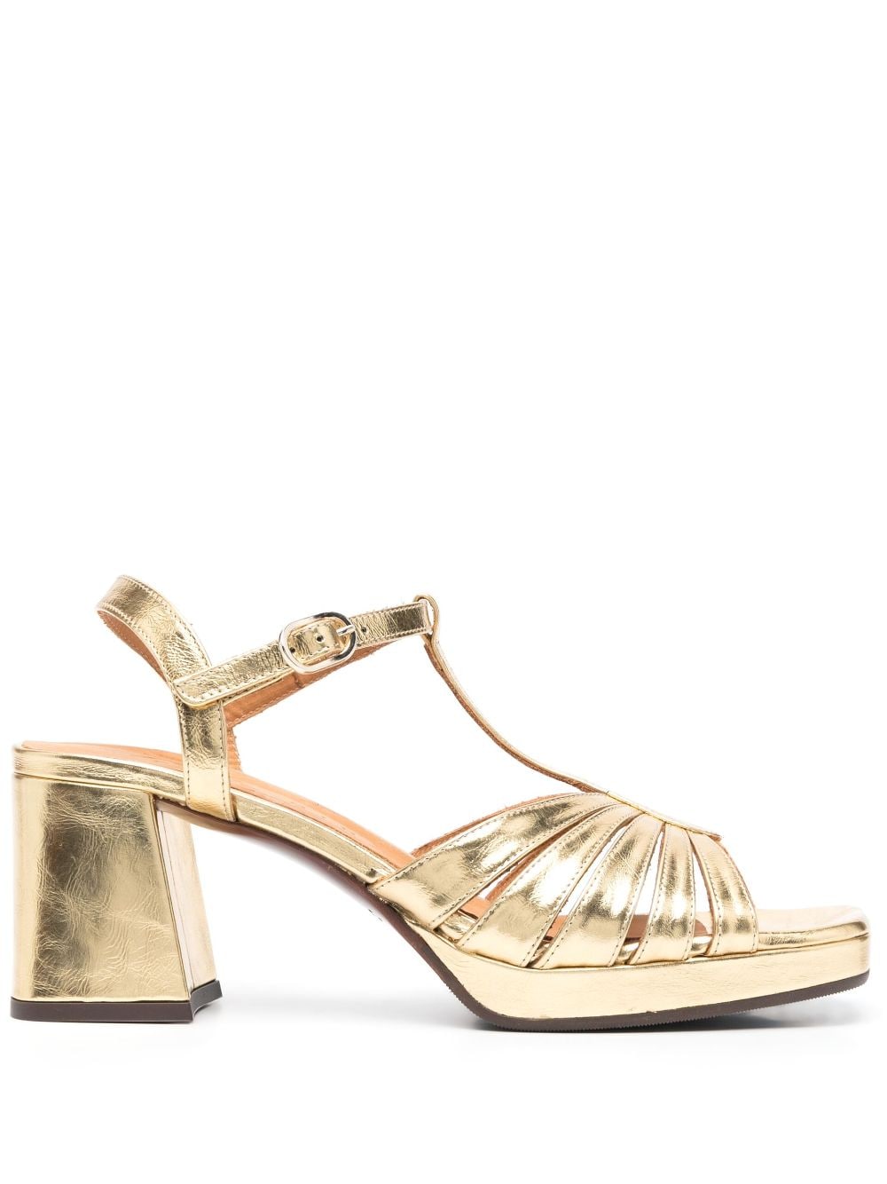 Chie Mihara Gabalta metallic-finish sandals - Gold von Chie Mihara