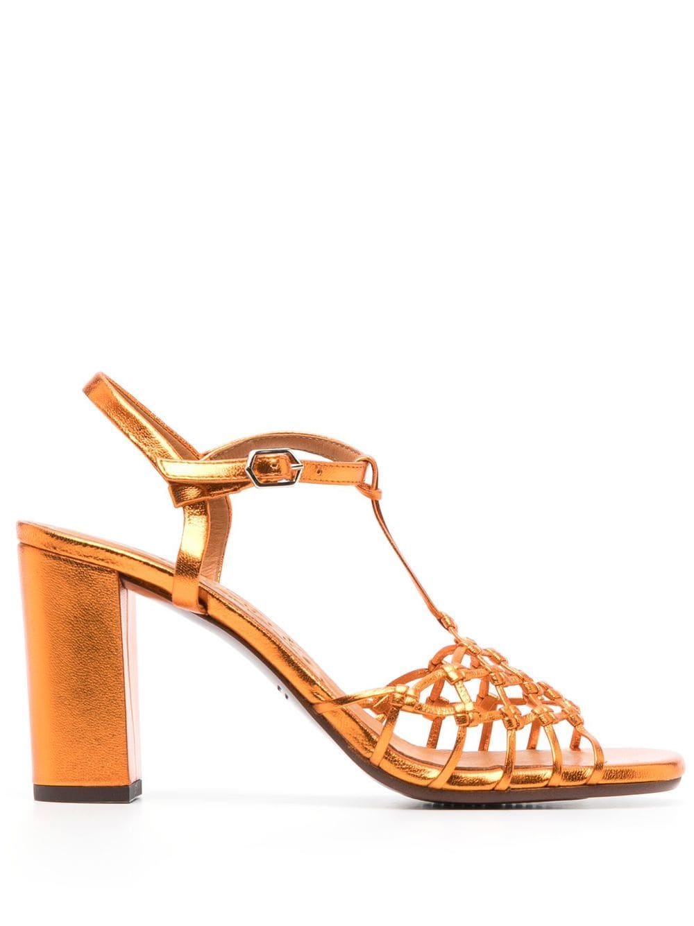 Chie Mihara metallic-effect 90mm sandals - Orange von Chie Mihara