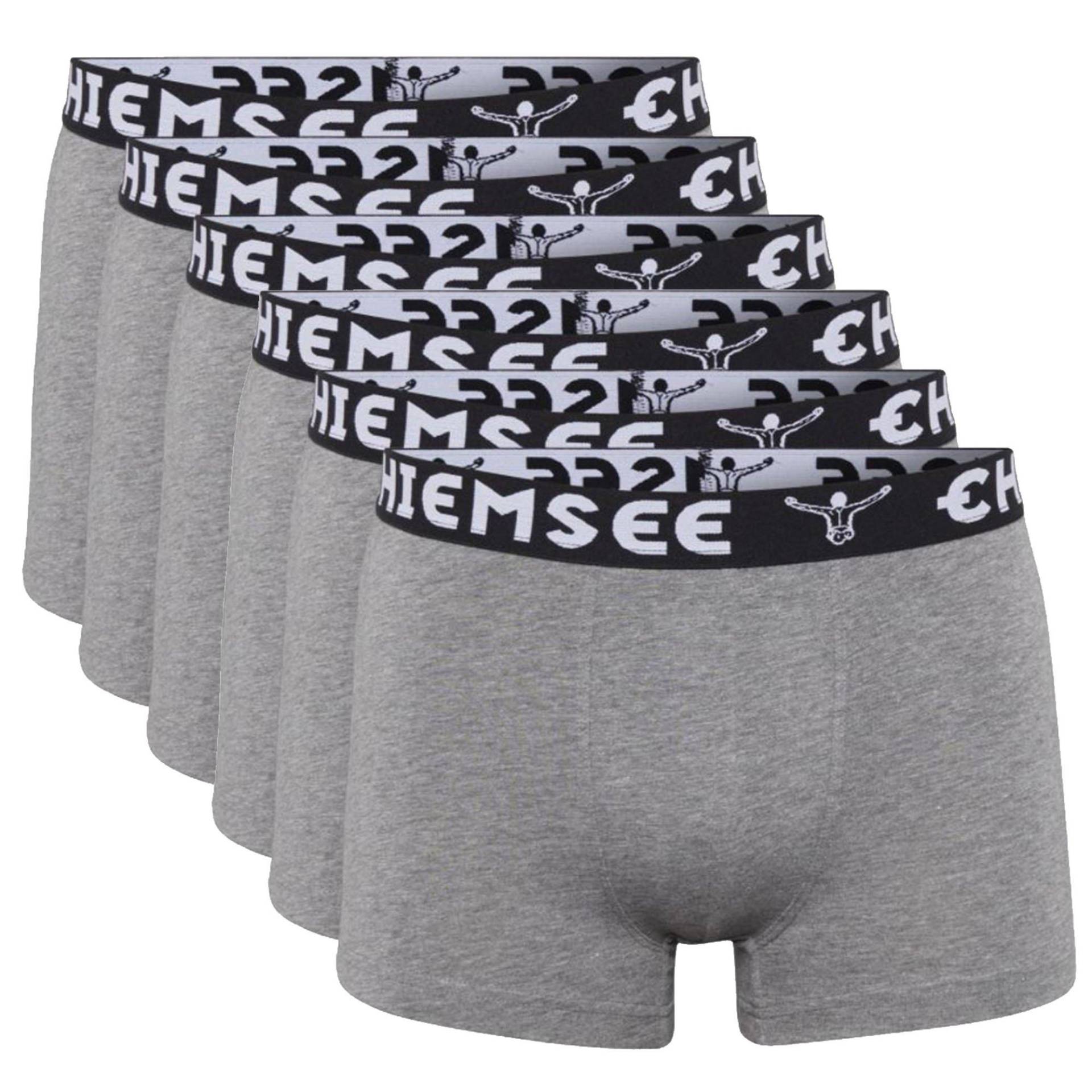 Boxershort Figurbetont Herren Grau L von Chiemsee