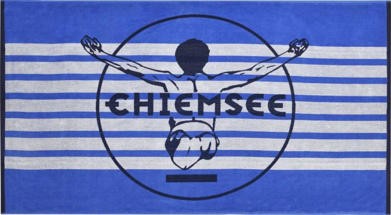 Chiemsee Strandtuch »Panama«, (1 St., Strandtuch 100 x 180 cm), maritime Farbkombi mit dem bekannten Chiemsee Klippenspringer von Chiemsee