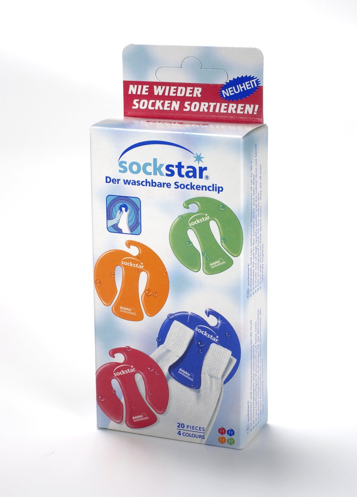 Sockstar Basic Line, Family Pack, 20 Clips, 4 Farben Herren  ONE SIZE von Chiemsee