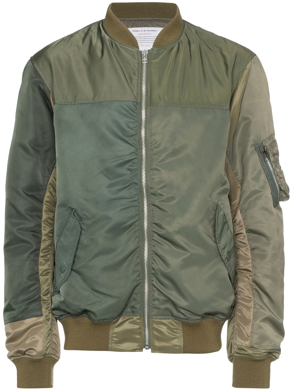 Children Of The Discordance MA-1 panelled bomber jacket - Green von Children Of The Discordance