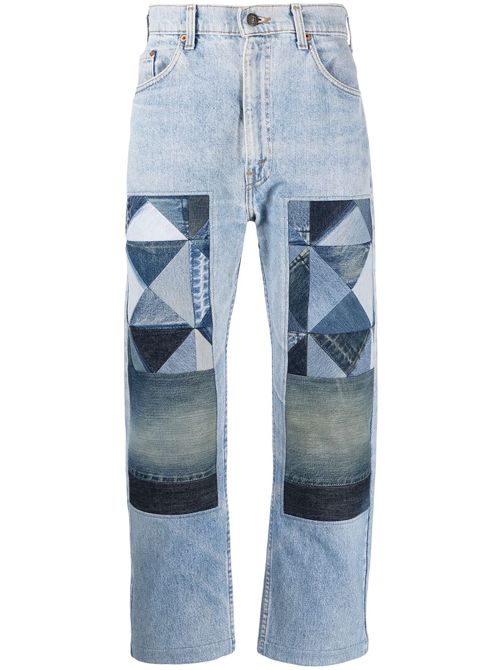 Children Of The Discordance NY Old Patch jeans - Blue von Children Of The Discordance