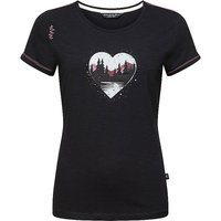 CHILLAZ Damen Klettershirt Gandia Mountain Heart schwarz | 40 CHILLAZ Damen Klettershirt Gandia Mountain Heart schwarz | 40 von Chillaz