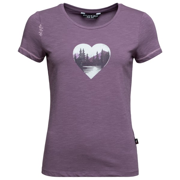 Chillaz - Women's Gandia Mountain Heart T-Shirt - T-Shirt Gr 36 lila Chillaz - Women's Gandia Mountain Heart T-Shirt - T-Shirt Gr 36 lila von Chillaz