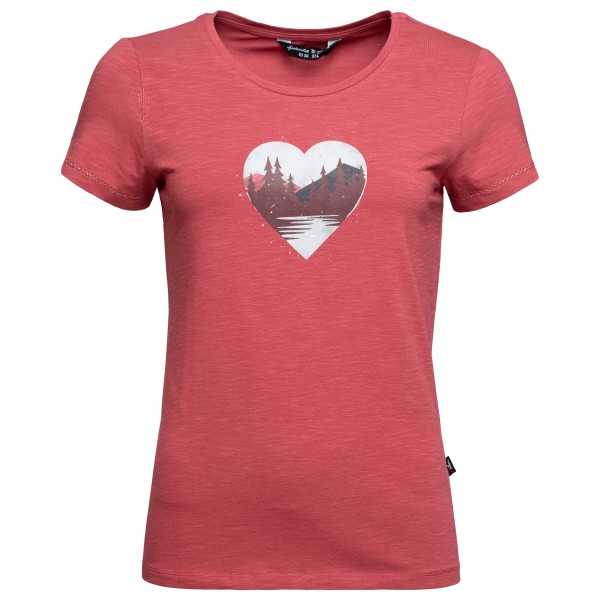 Chillaz - Women's Gandia Mountain Heart T-Shirt - T-Shirt Gr 38 rot Chillaz - Women's Gandia Mountain Heart T-Shirt - T-Shirt Gr 38 rot von Chillaz