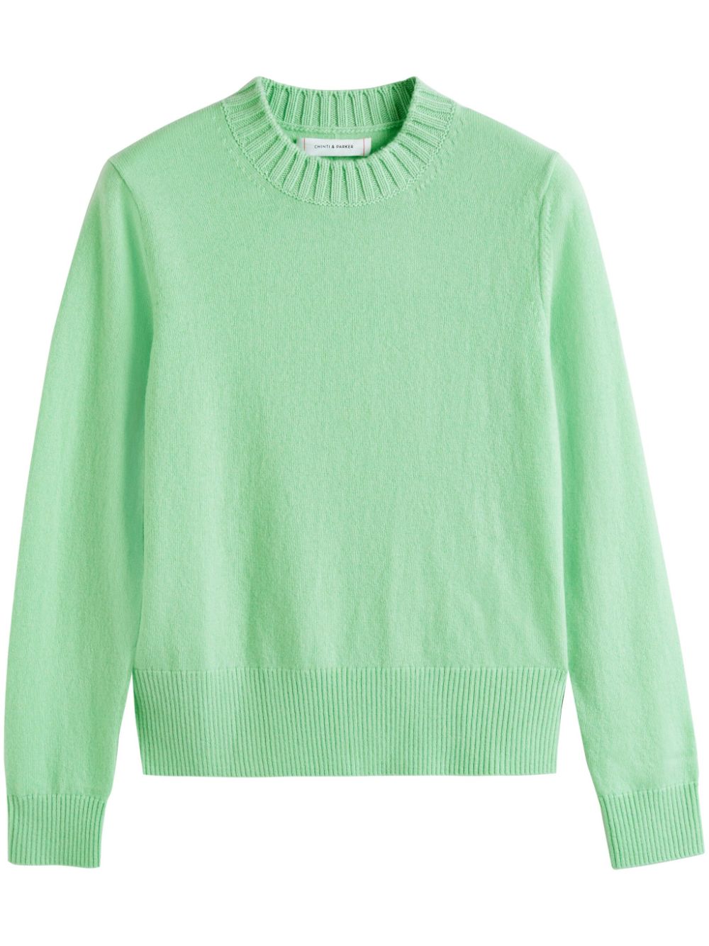 Chinti & Parker crew-neck cropped jumper - Green von Chinti & Parker