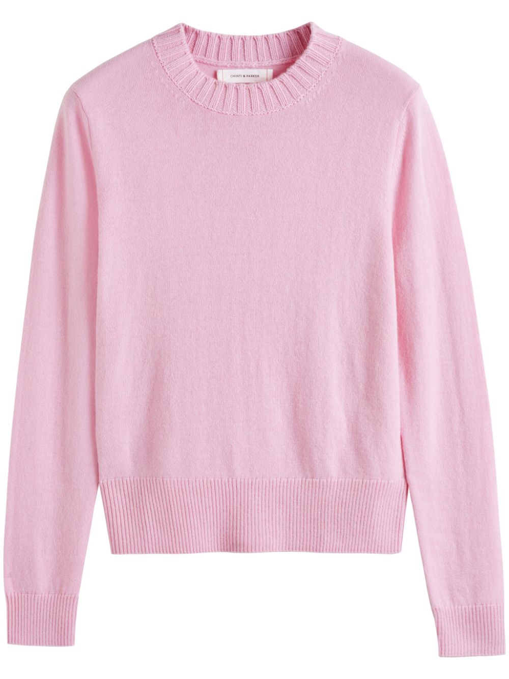 Chinti & Parker crew-neck cropped jumper - Pink von Chinti & Parker