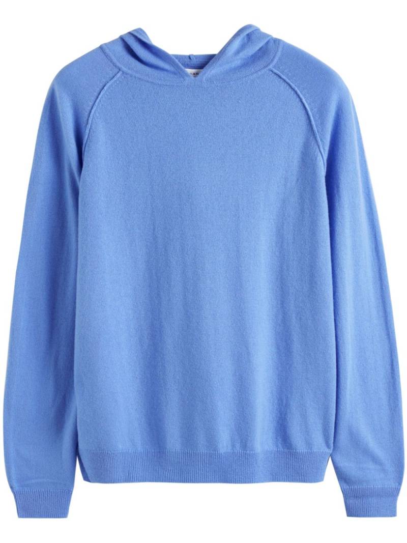 Chinti & Parker raglan-sleeve fine-knit hoodie - Blue von Chinti & Parker