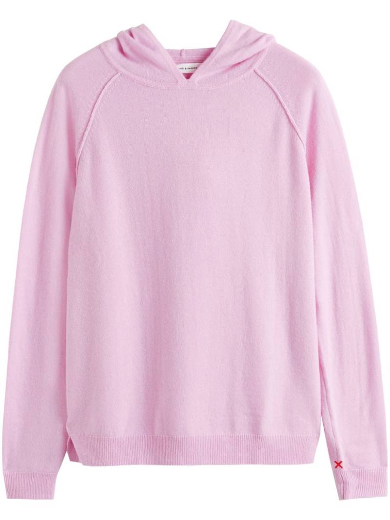 Chinti & Parker raglan-sleeve fine-knit hoodie - Pink von Chinti & Parker