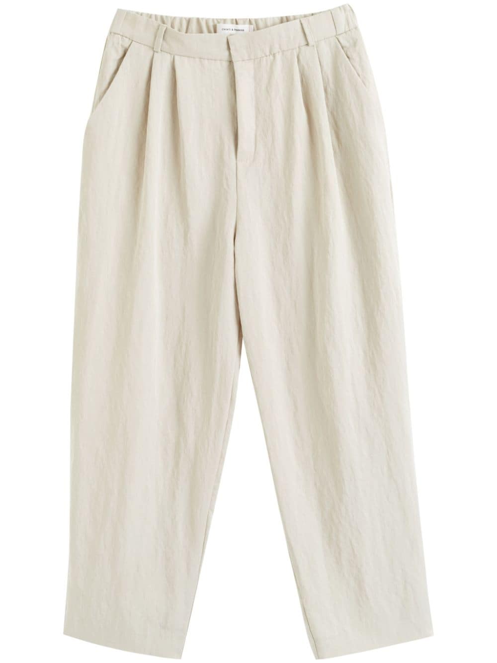 Chinti & Parker straight-leg cropped trousers - White von Chinti & Parker