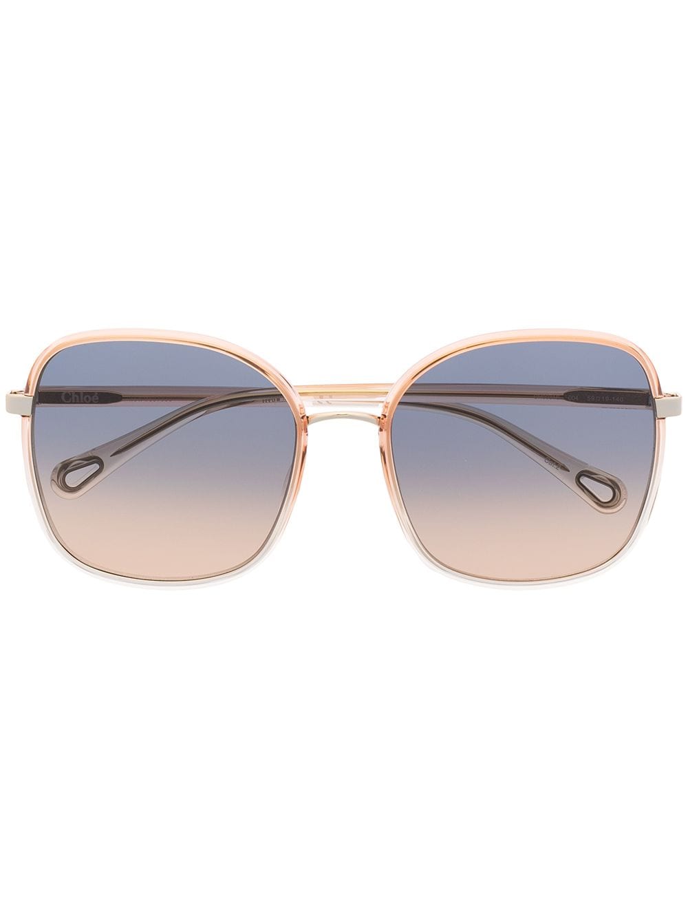 Chloé Eyewear Franky square frame sunglasses - Orange von Chloé Eyewear
