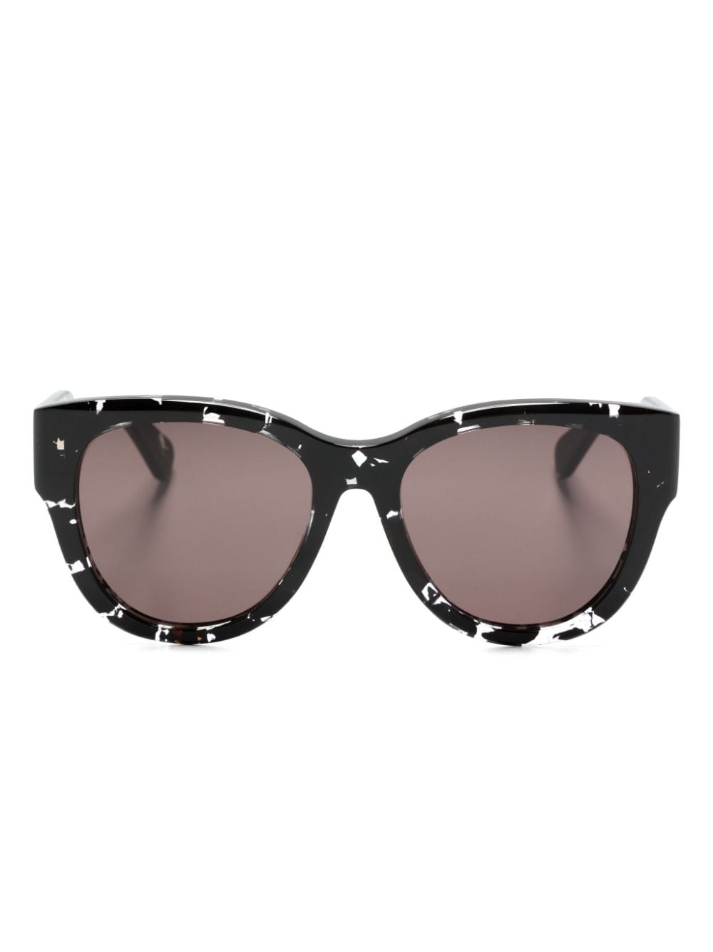 Chloé Eyewear Gayia logo-lettering sunglasses - Black von Chloé Eyewear