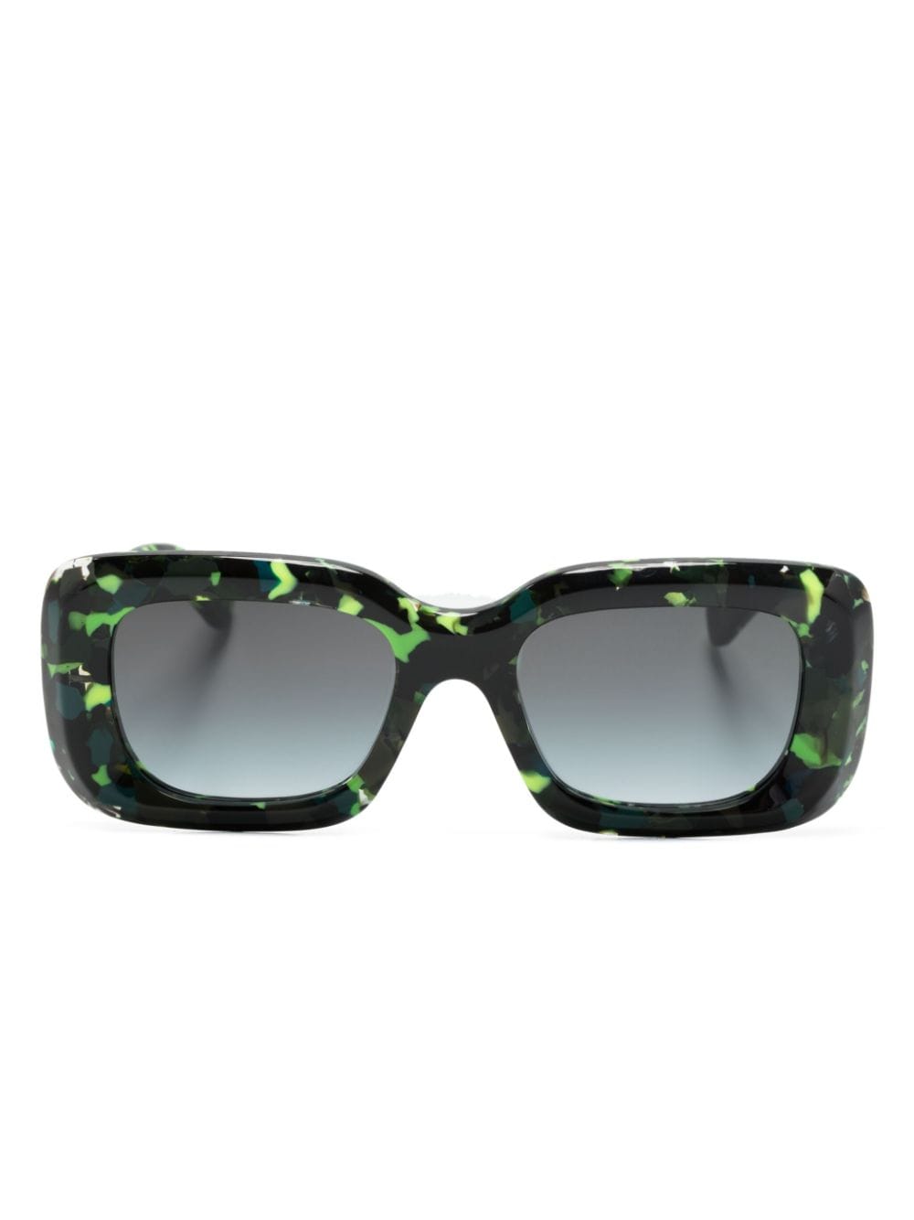 Chloé Eyewear Gayia rectangle-frame sunglasses - Green von Chloé Eyewear