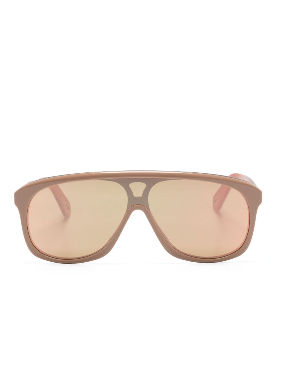 Chloé Eyewear Jasper shield-frame sunglasses - Neutrals von Chloé Eyewear