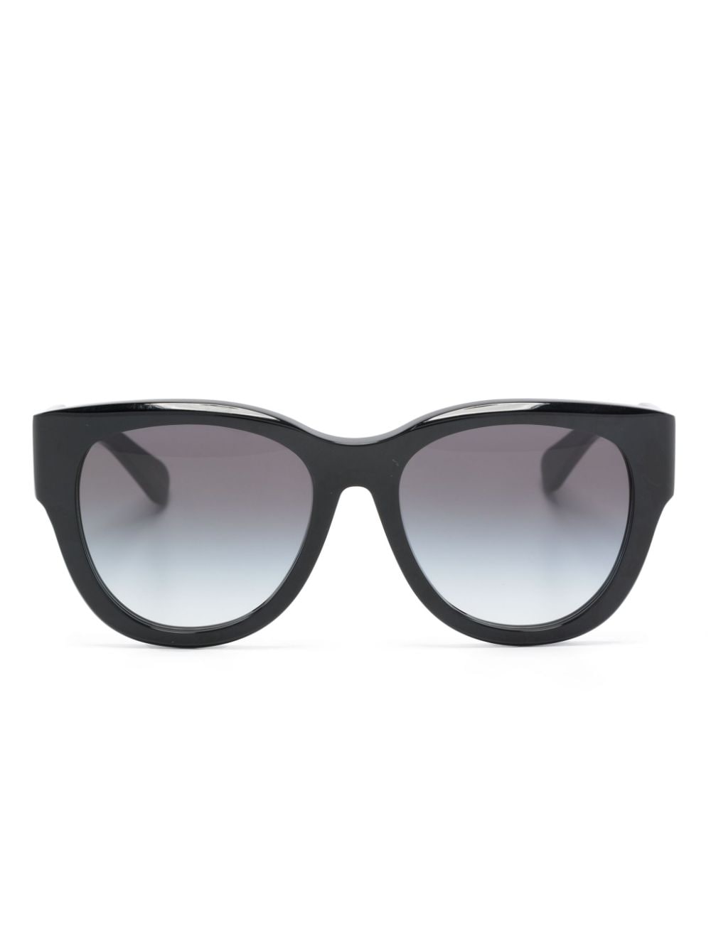 Chloé Eyewear logo-print round-frame sunglasses - Black von Chloé Eyewear