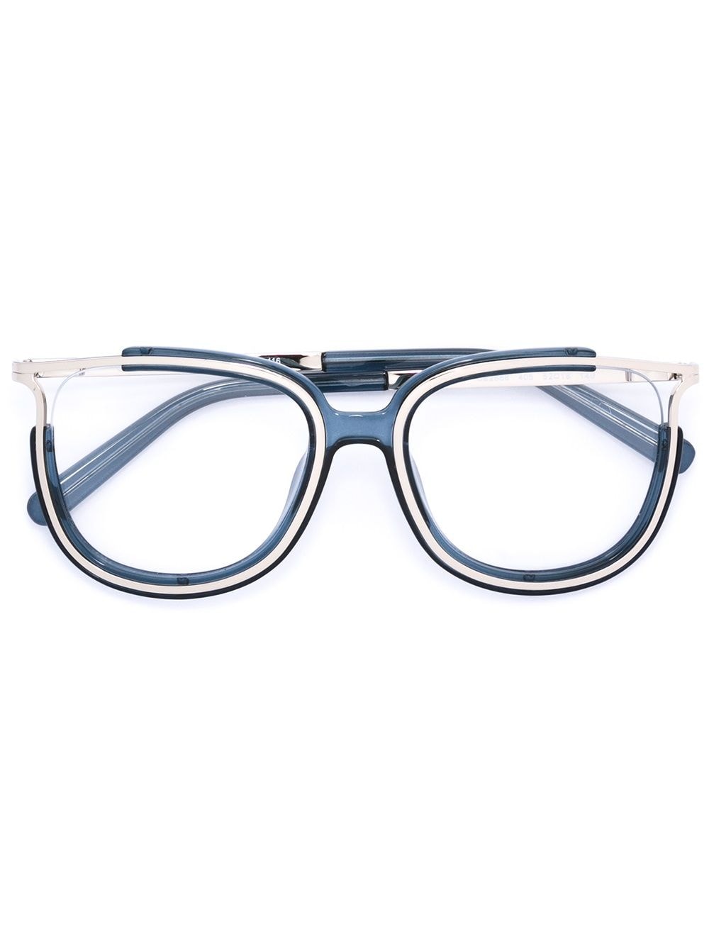 Chloé Eyewear metal rim glasses - Blue von Chloé Eyewear