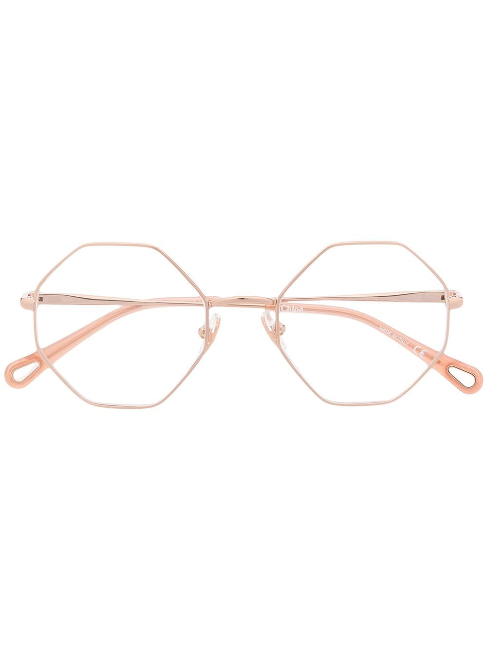 Chloé Eyewear octagonal-frame glasses - Pink von Chloé Eyewear