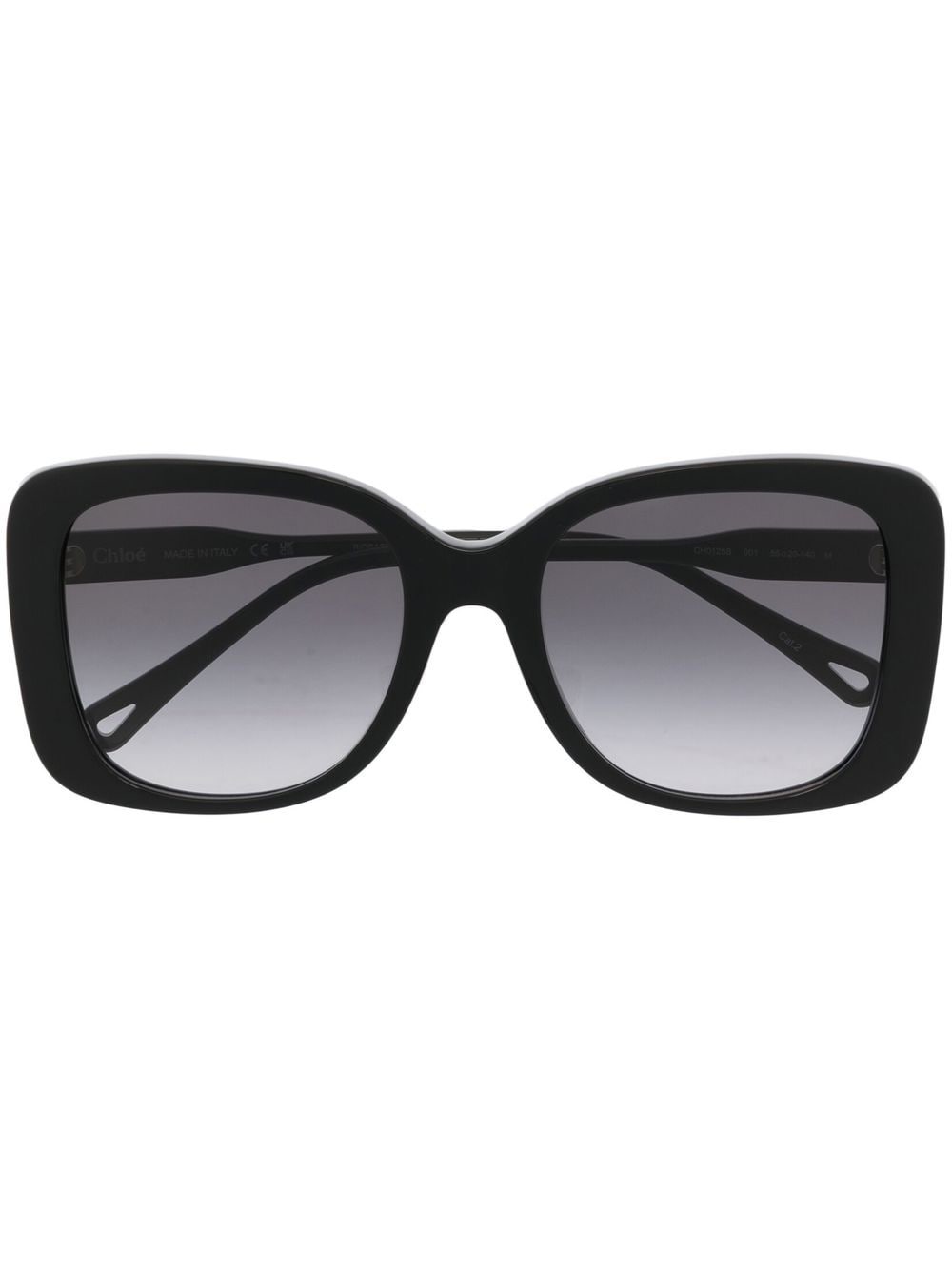 Chloé Eyewear oversized square-frame sunglasses - Black von Chloé Eyewear