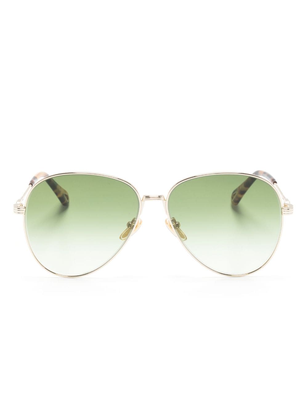 Chloé Eyewear pilot-frame gradient sunglasses - Gold von Chloé Eyewear