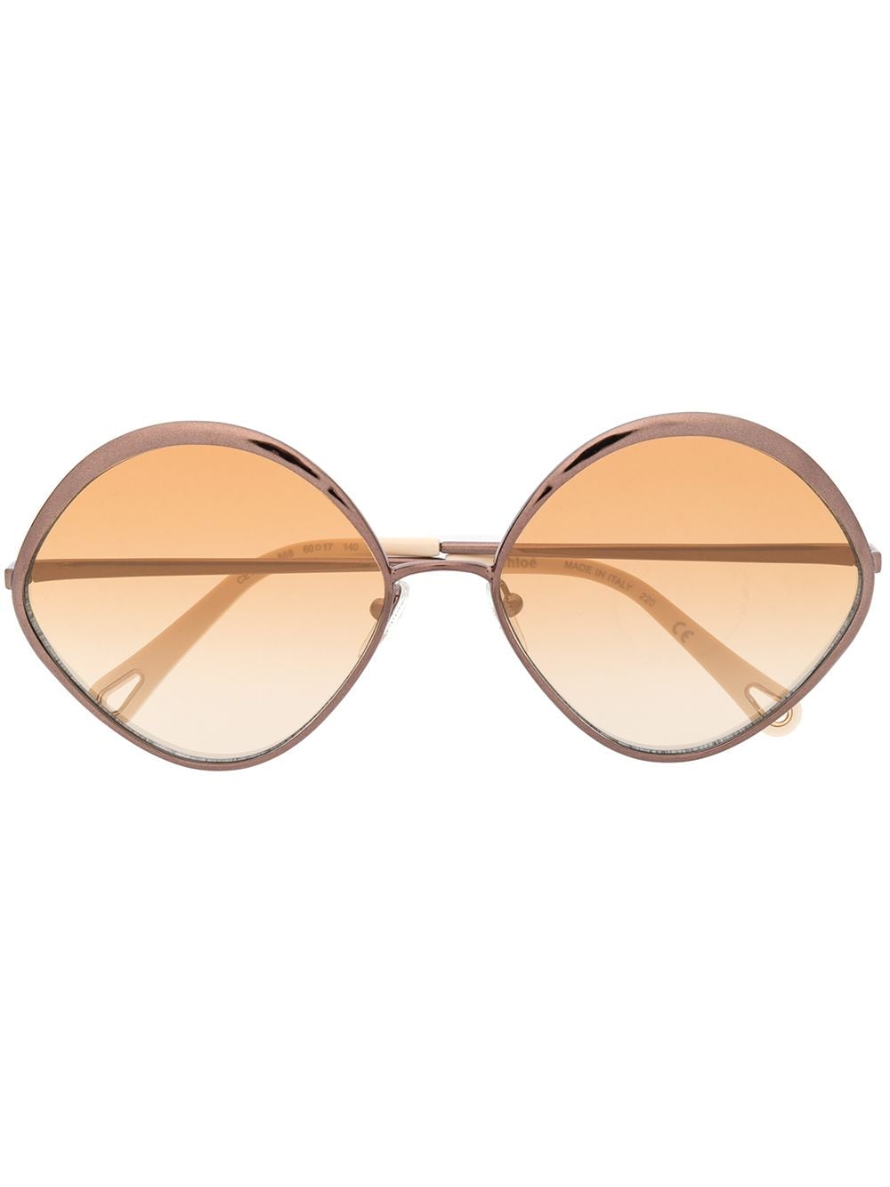 Chloé Eyewear round frame sunglasses - Brown von Chloé Eyewear