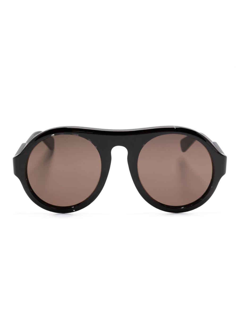 Chloé Eyewear logo-engraved pilot-frame sunglasses - Black von Chloé Eyewear