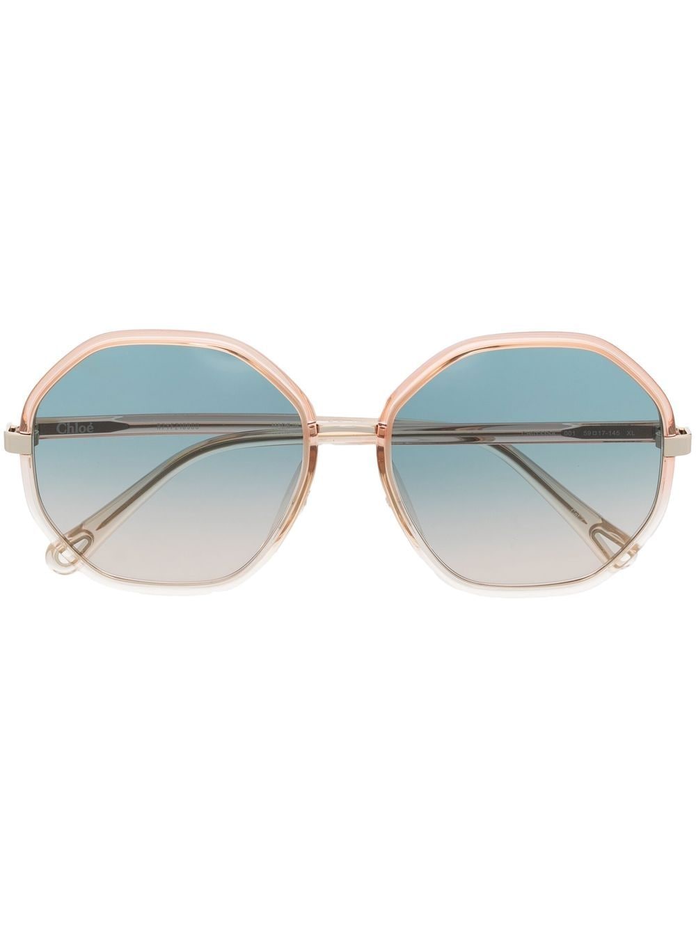 Chloé Eyewear round-frame tinted sunglasses - Orange von Chloé Eyewear