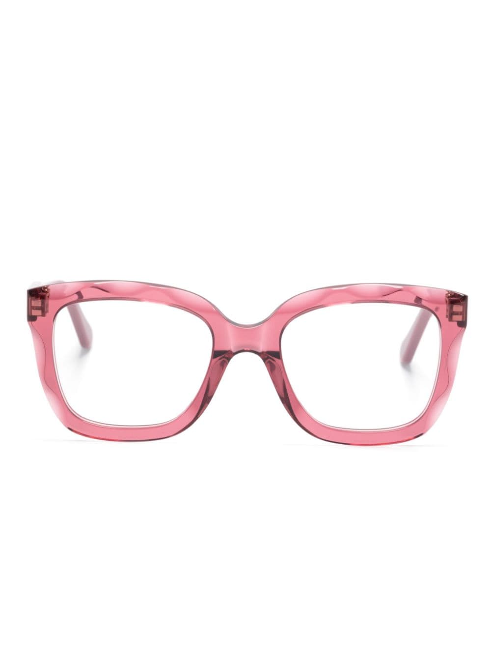 Chloé Eyewear square-frame glasses - Pink von Chloé Eyewear