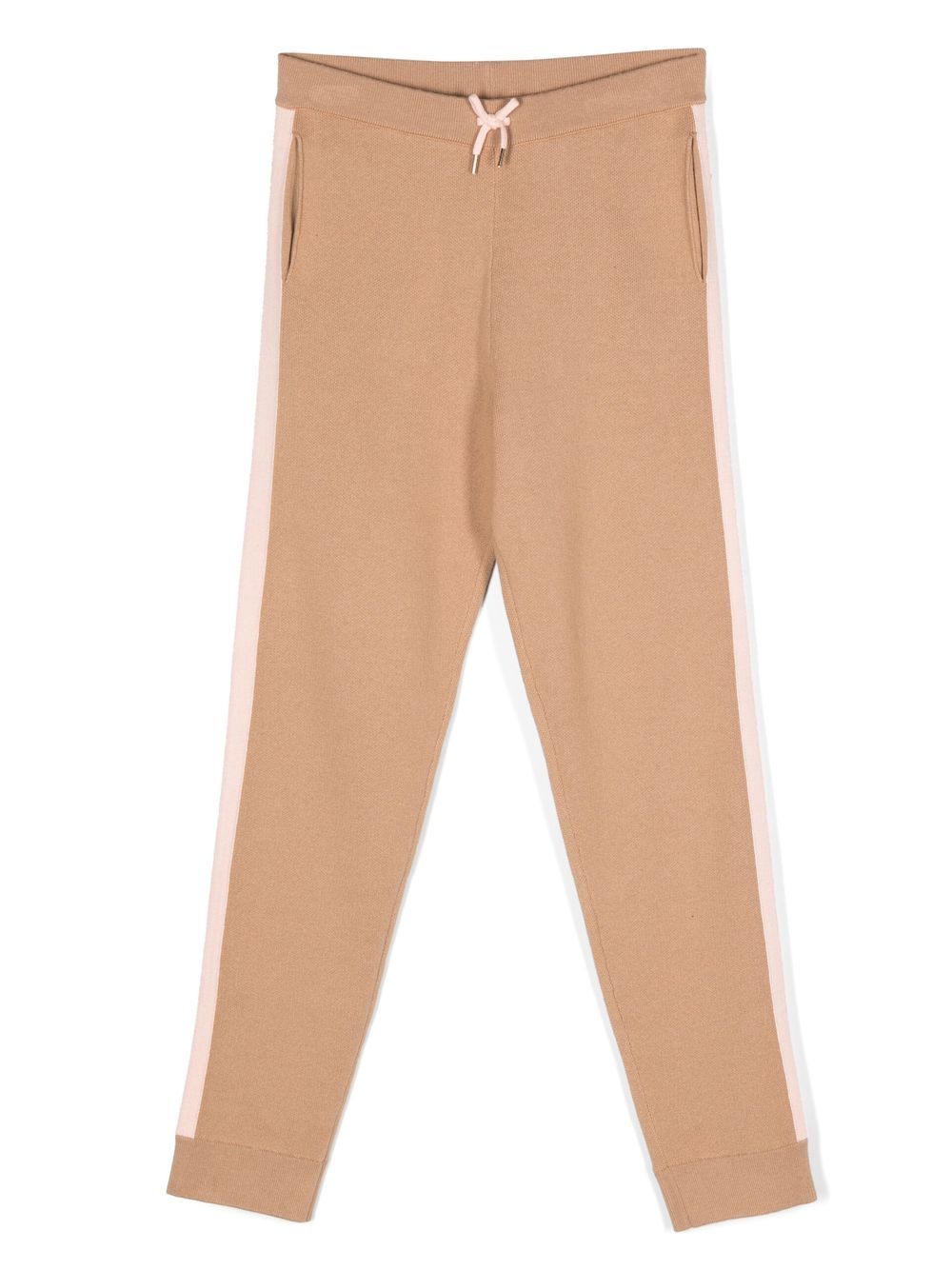 Chloé Kids TEEN side-stripe high-waisted leggings - Brown von Chloé Kids