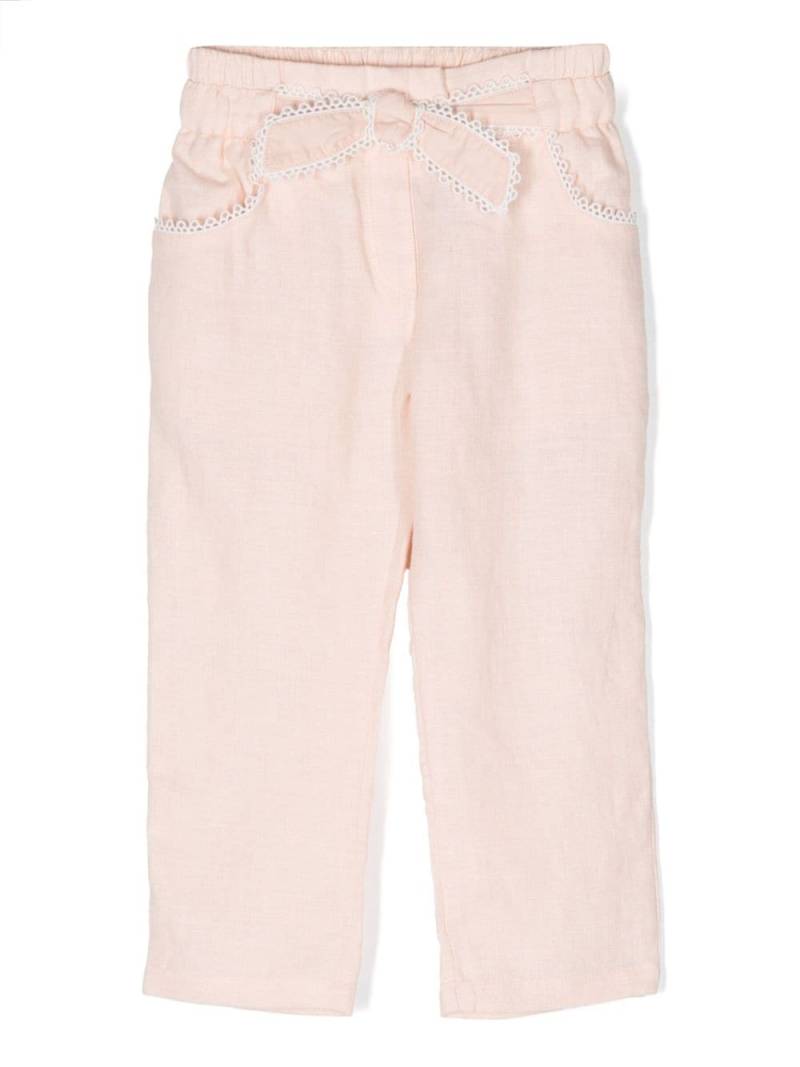 Chloé Kids bow-detail trousers - Pink von Chloé Kids
