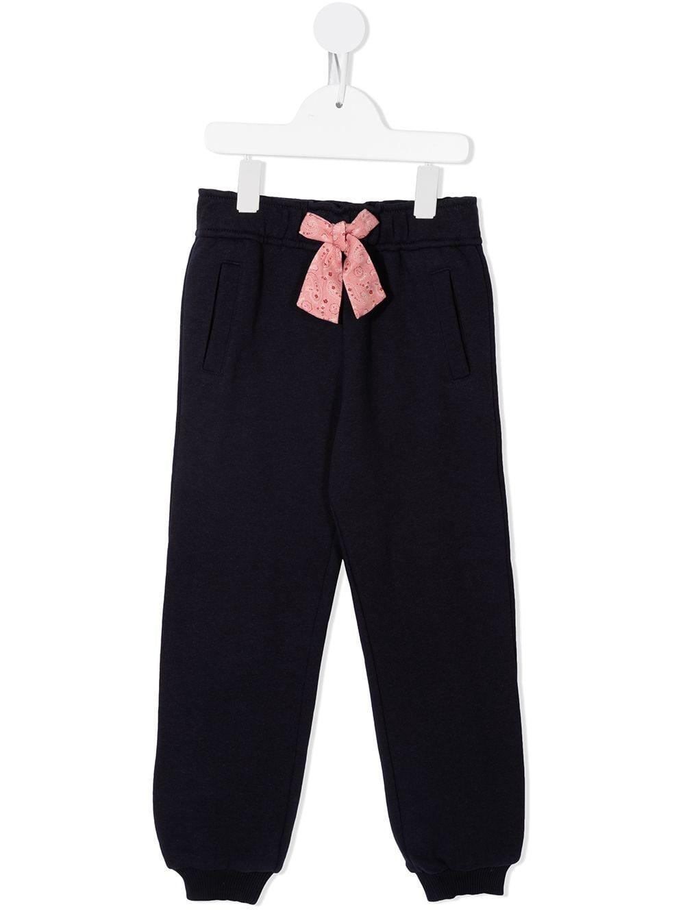 Chloé Kids drawstring-waist organic-cotton track trousers - Blue von Chloé Kids