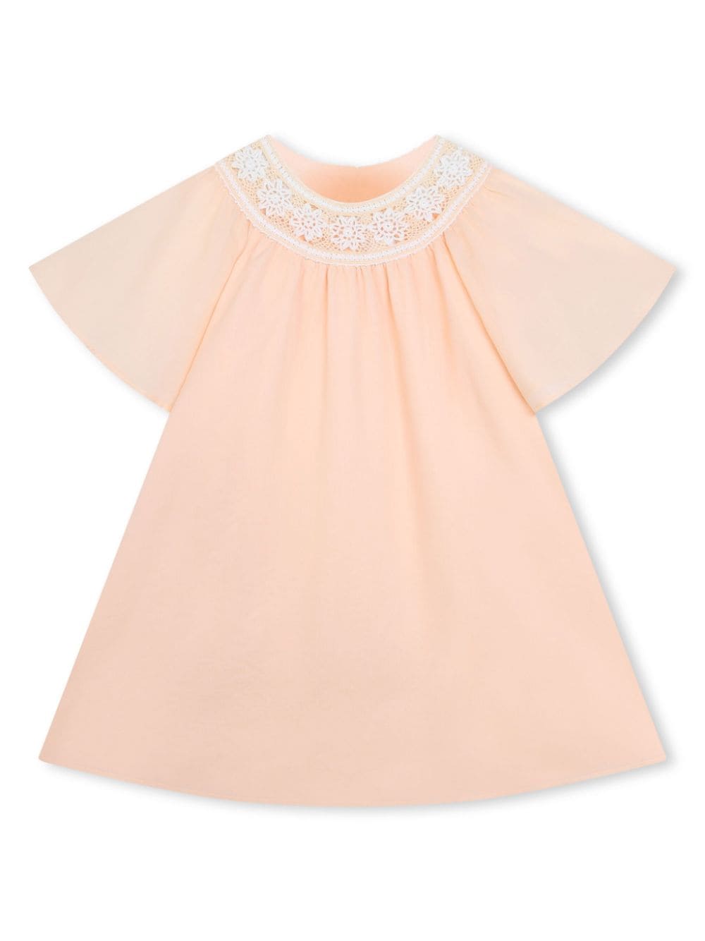 Chloé Kids embroidered-design organic cotton dress - Pink von Chloé Kids