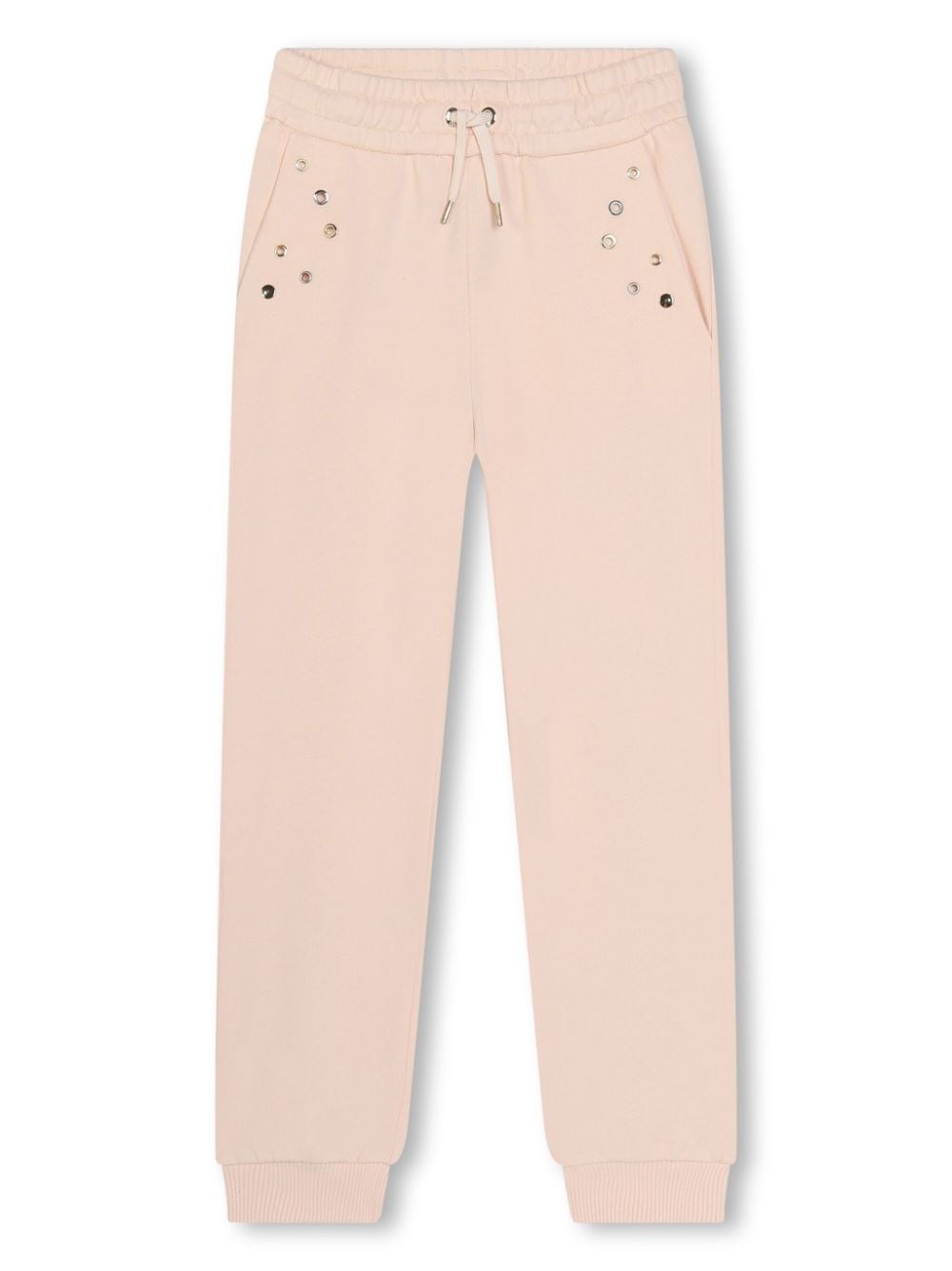 Chloé Kids eyelet-detail track pants - Pink von Chloé Kids