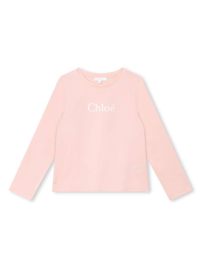 Chloé Kids floral-print organic-cotton pyjama bottoms - Pink von Chloé Kids
