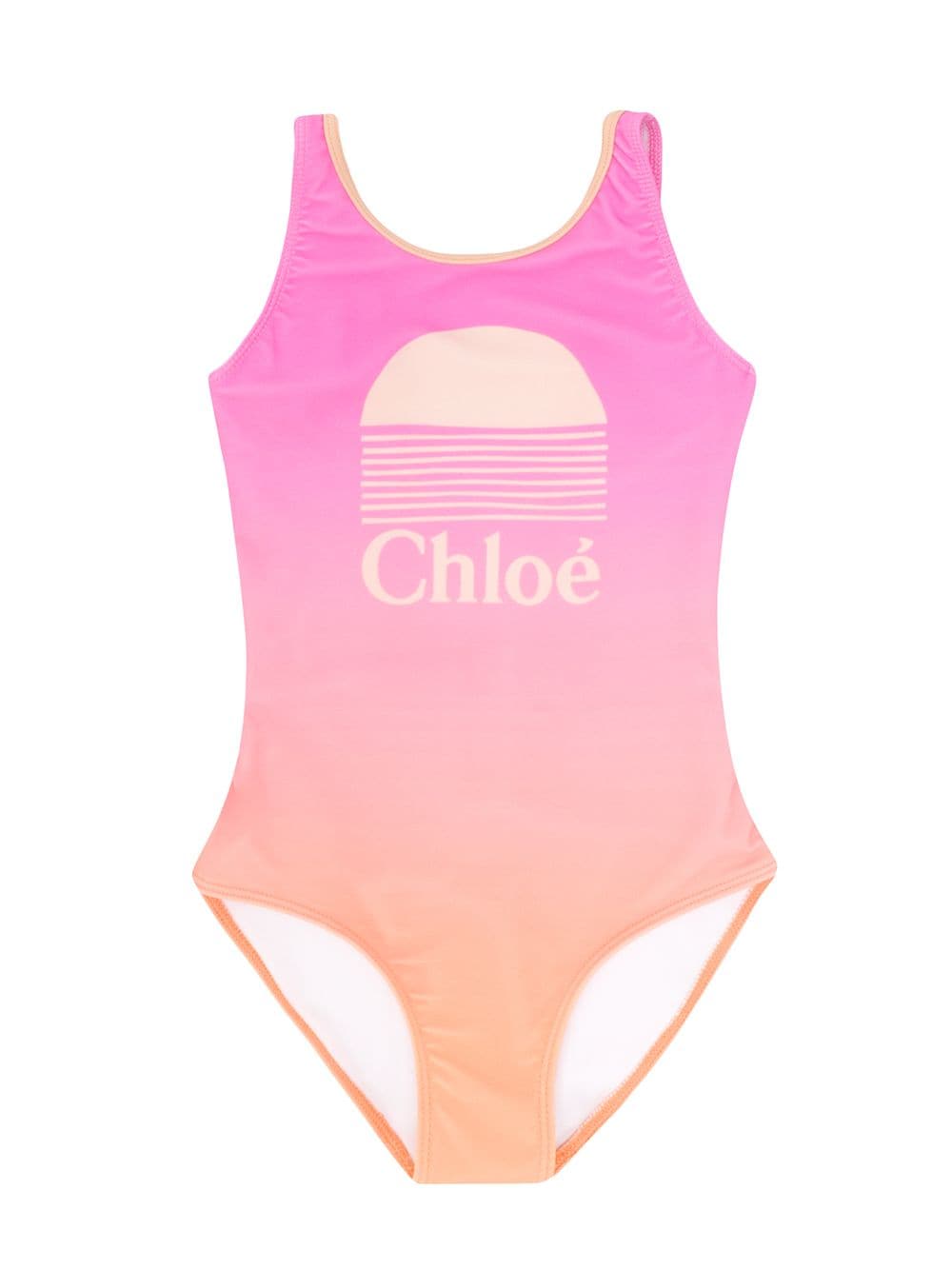 Chloé Kids gradient one-piece swimsuit - Pink von Chloé Kids