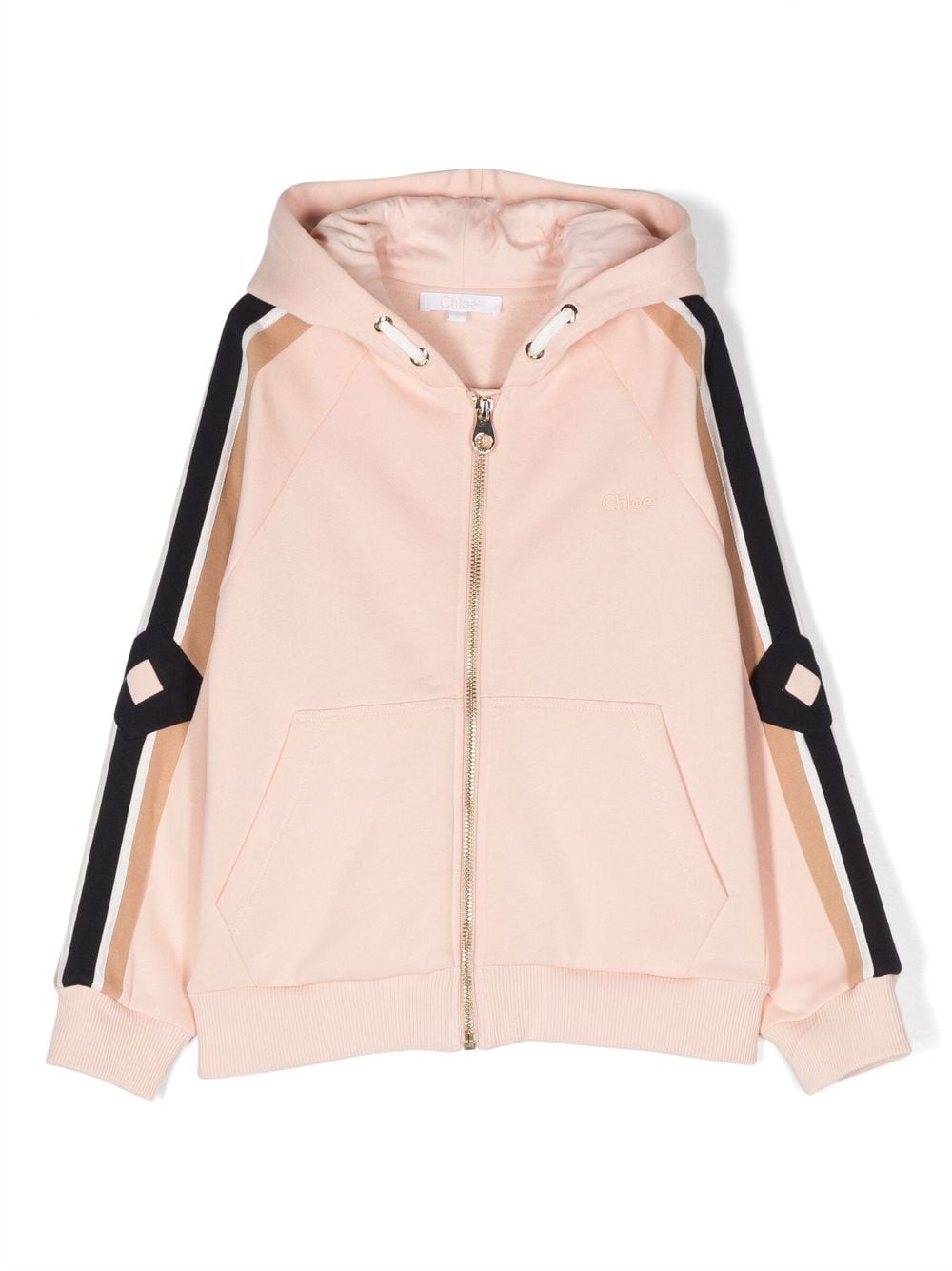 Chloé Kids jersey-fleece zip-up hoodie - Pink von Chloé Kids