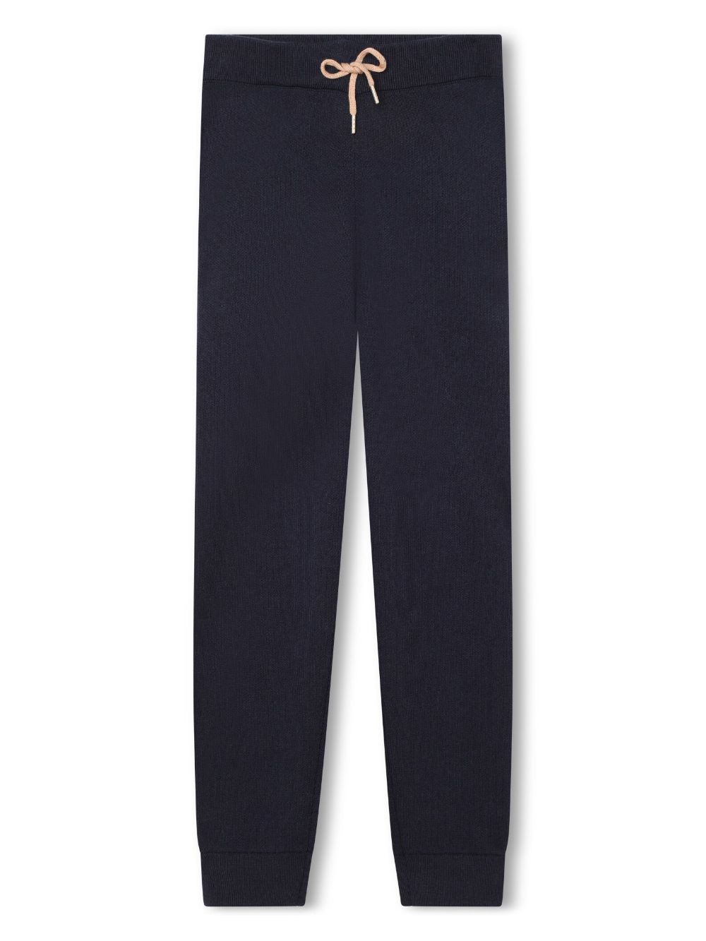 Chloé Kids logo-embroidered organic-cotton blend leggings - Blue von Chloé Kids