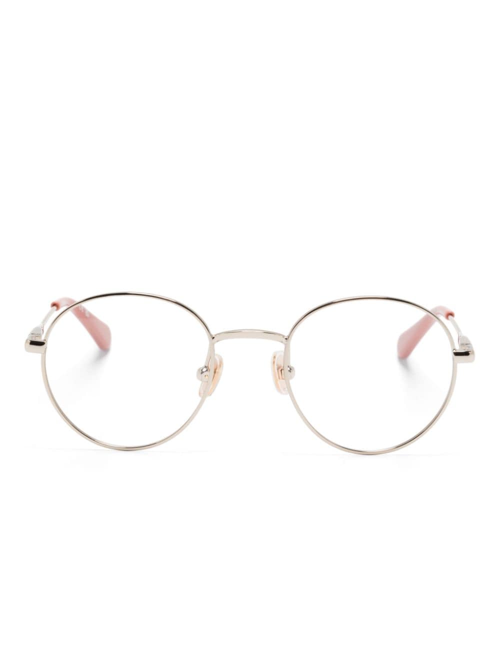 Chloé Kids logo-engraved round-frame glasses - Gold von Chloé Kids