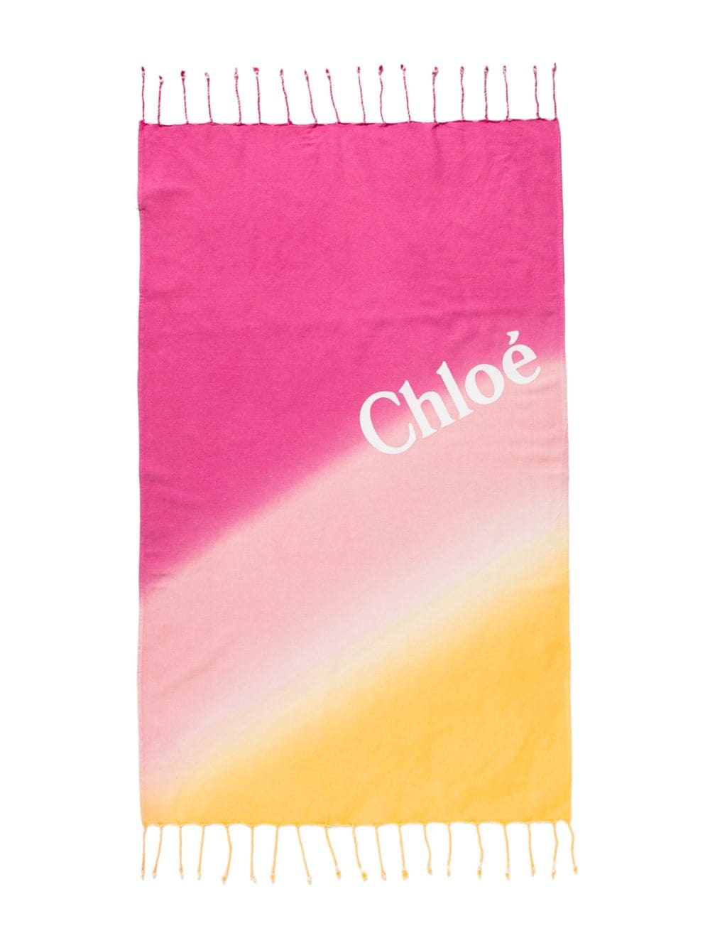 Chloé Kids ombré-effect beach towel - Pink von Chloé Kids