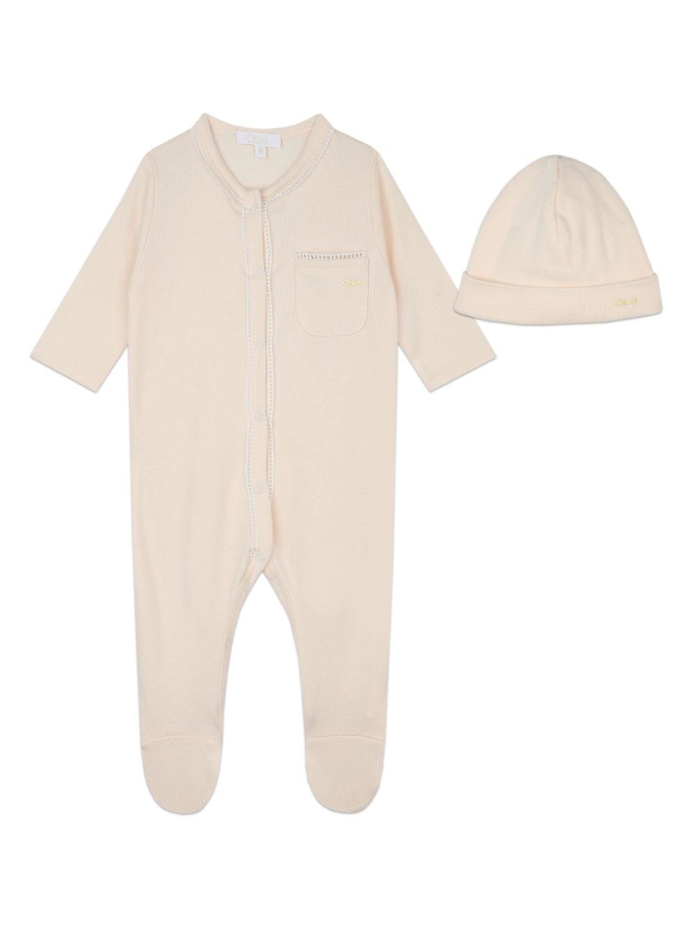 Chloé Kids organic cotton pyjamas set - Neutrals von Chloé Kids