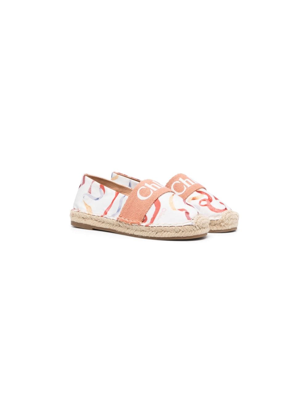 Chloé Kids ribbon-print espadrilles - White von Chloé Kids