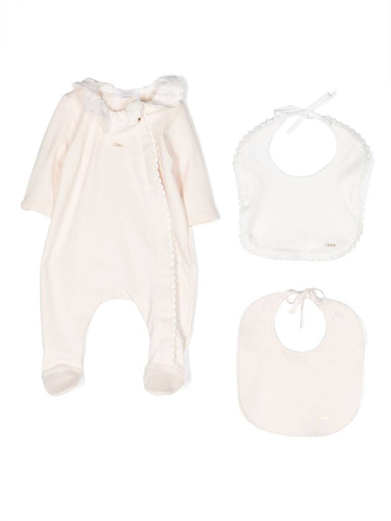 Chloé Kids scallop-edge pajama set - Pink von Chloé Kids