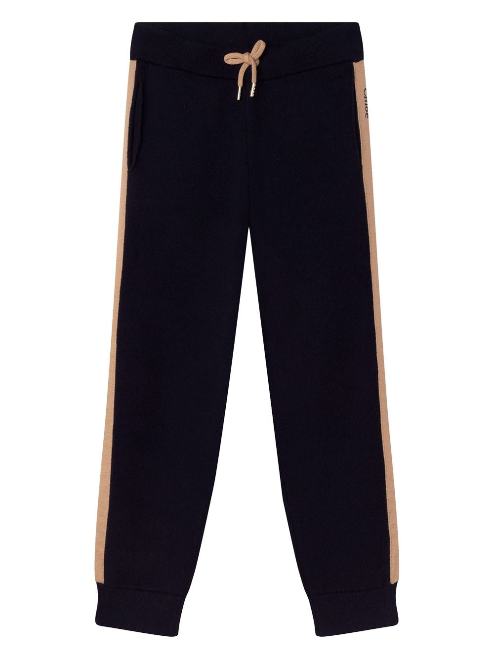 Chloé Kids side-stripe track pants - Blue von Chloé Kids