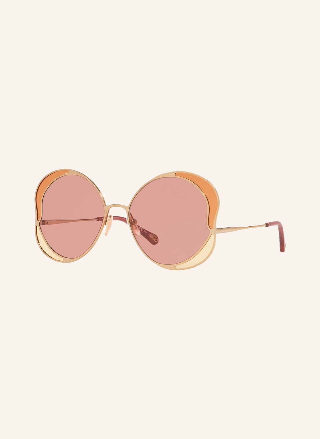 Chloé Sonnenbrille Ch 0024s gold von Chloé